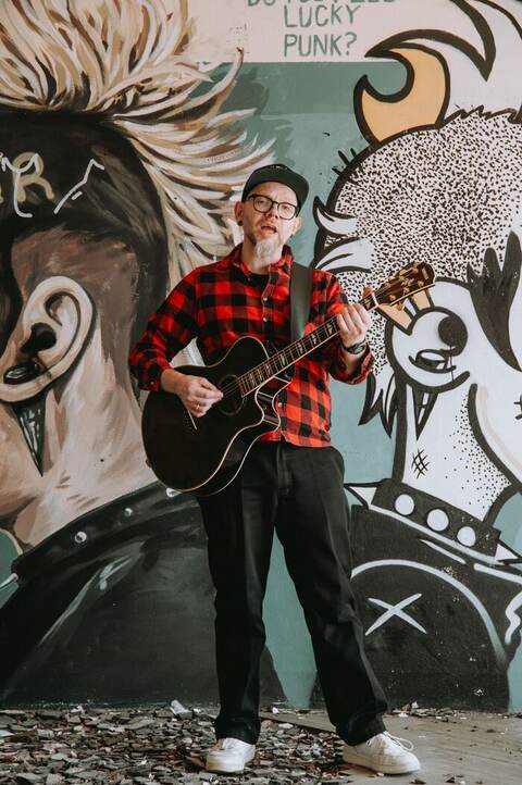 Crazy Chris Loony live vor Wandbild
